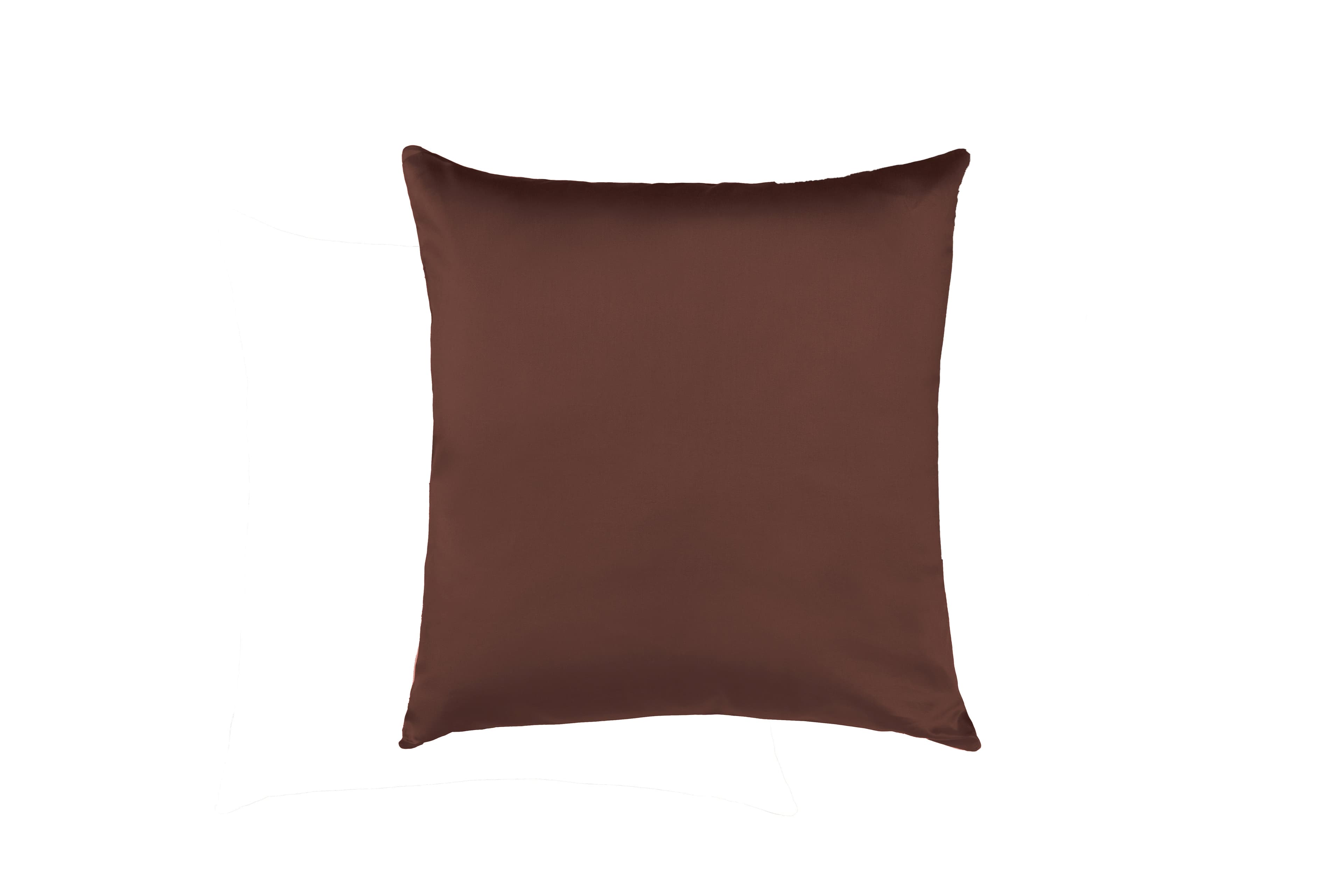 Cuscino Arredo 50 x 50 cm in Raso di puro cotone Cacao in Cuscini decorativi Vanita di raso - Sesto San Giovanni, commercioVirtuoso.it