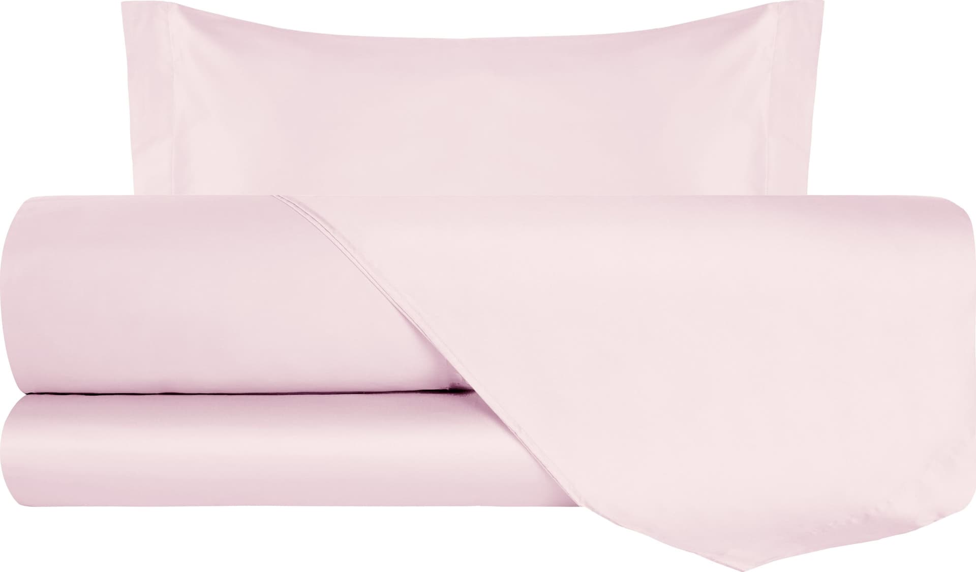 Completo Letto in Raso di puro cotone Rosa in Set di lenzuola e federe Vanita di raso - Sesto San Giovanni, commercioVirtuoso.it