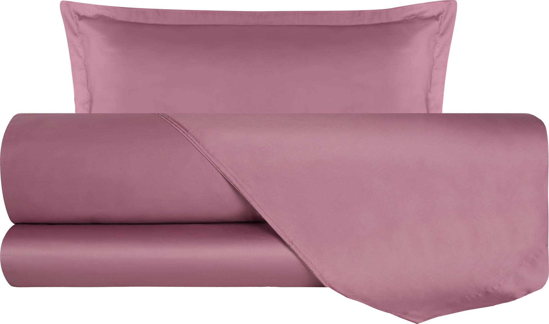 Completo Copripiumino In Raso Di Puro Cotone DELUXE Rosa Nostalgia in Set copripiumini e federe Vanita di raso - Sesto San Giovanni, commercioVirtuoso.it