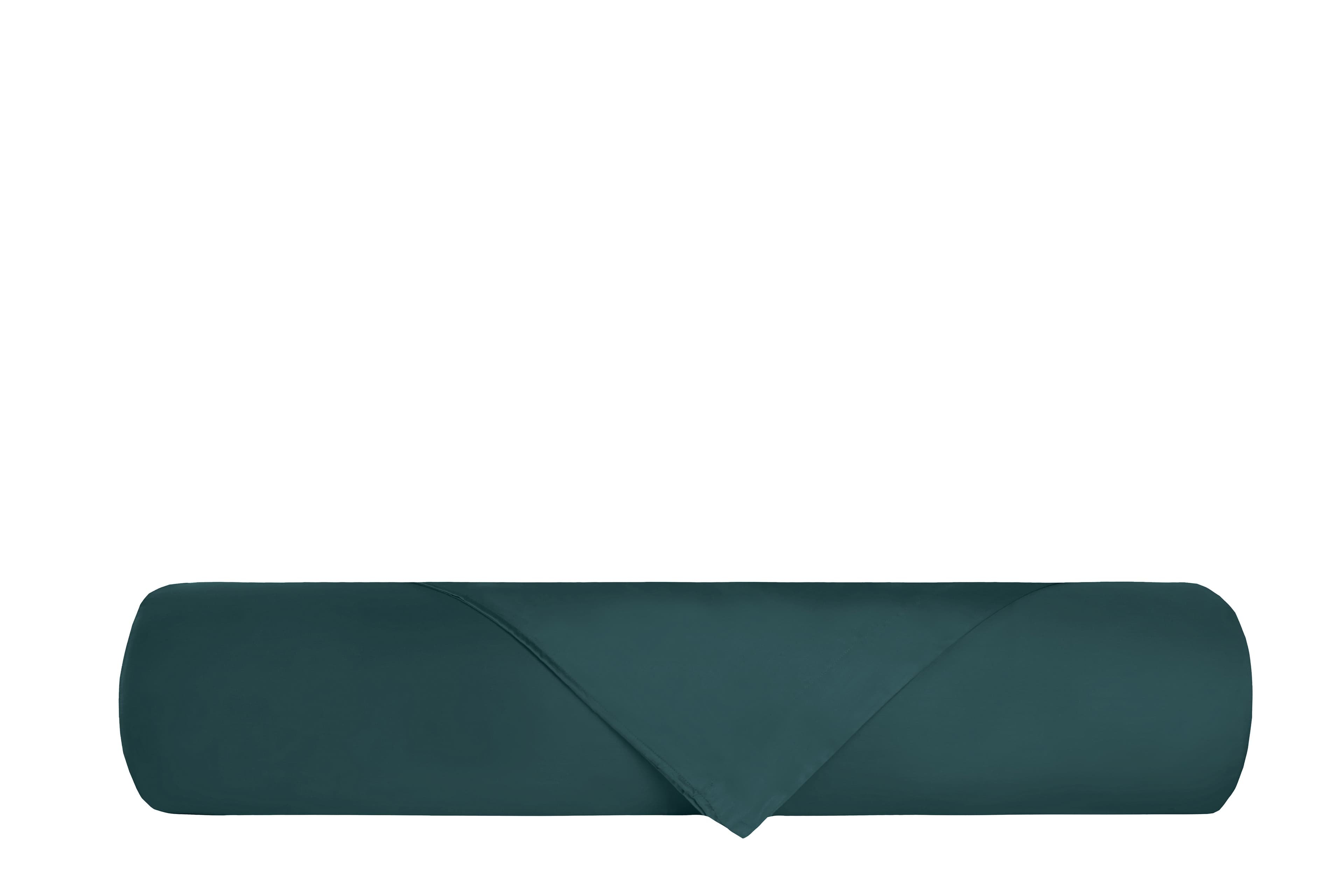 Parure Copripiumino in raso di puro cotone DELUXE 3 volani Verde Smeraldo in Set copripiumini e federe Vanita di raso - Sesto San Giovanni, commercioVirtuoso.it