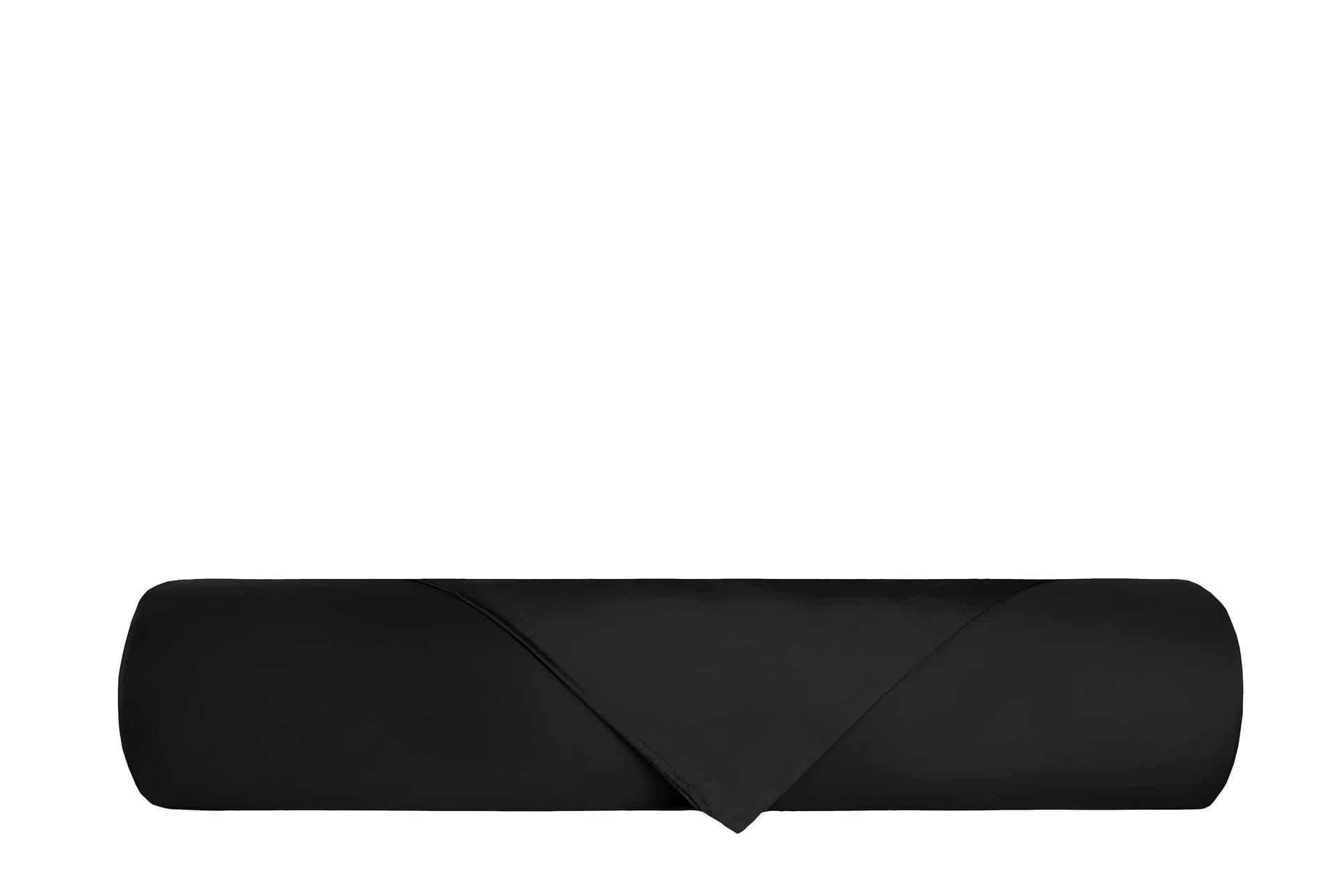 Parure Copripiumino in raso di puro cotone DELUXE 3 volani Nero in Set copripiumini e federe Vanita di raso - Sesto San Giovanni, commercioVirtuoso.it