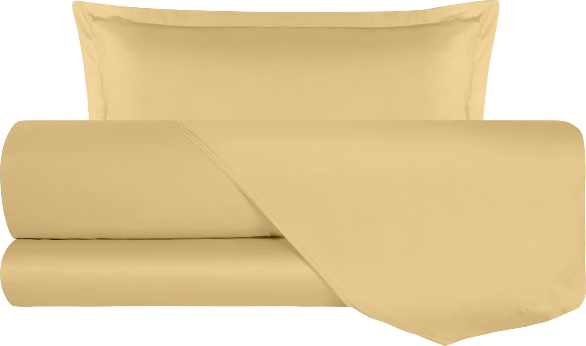 Completo Copripiumino In Raso Di Puro Cotone DELUXE Grano Maturo in Set copripiumini e federe Vanita di raso - Sesto San Giovanni, commercioVirtuoso.it
