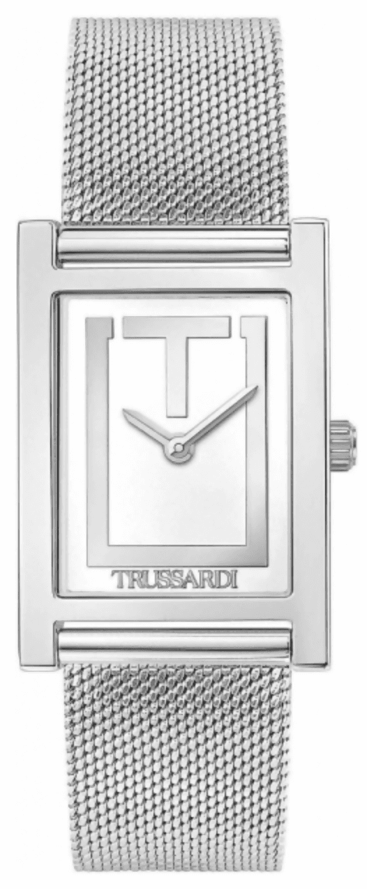 Orologio TRUSSARDI donna T-strict acciaio / bianco
