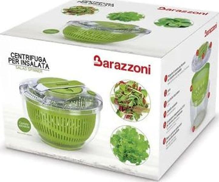 Centrifuga per insalata Barazzoni cestello trasparente alta resistenza diametro 25 centimetri lavabile in lavastoviglie in Centrifughe per insalata Puleo Casa - Palermo, commercioVirtuoso.it
