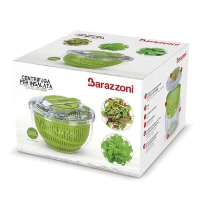 Centrifuga per insalata Barazzoni cestello trasparente alta resistenza diametro 25 centimetri lavabile in lavastoviglie in Centrifughe per insalata Puleo Casa - Palermo, commercioVirtuoso.it
