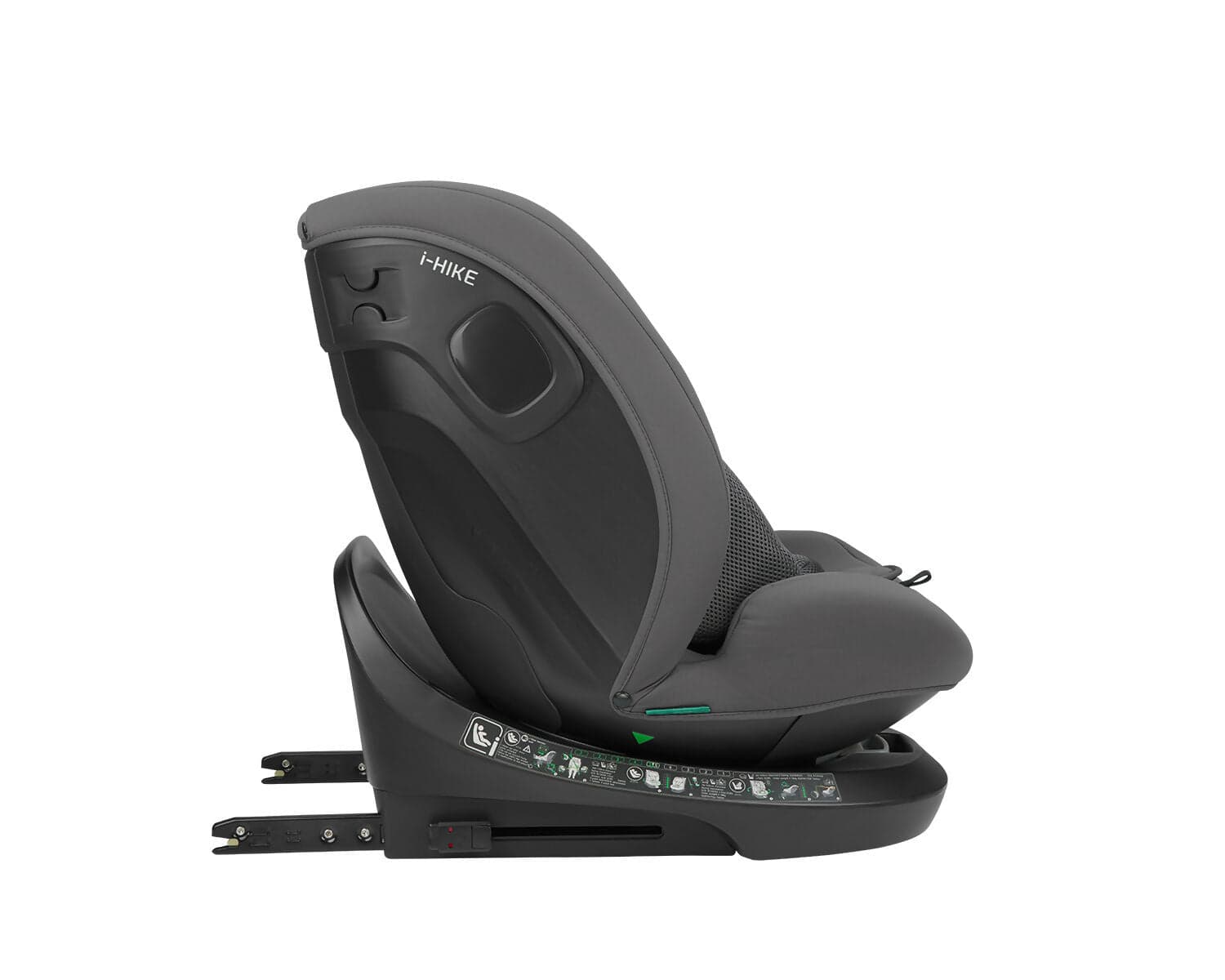 KIKKABOO Seggiolino Auto 40-150 cm i-Hike i-SIZE Dark Grey - Seggiolino Auto con Base Isofix, Da 40 a 150 cm, Omologato ECE R129/03, Girevole A 360° E Reclinabile, Gruppo 0+/1/2/3 Da 0 A 12 Anni, Dark Grey, grigio in Seggiolini auto Sanitaria Gioia del Bimbo - Villa San Giovanni, commercioVirtuoso.it