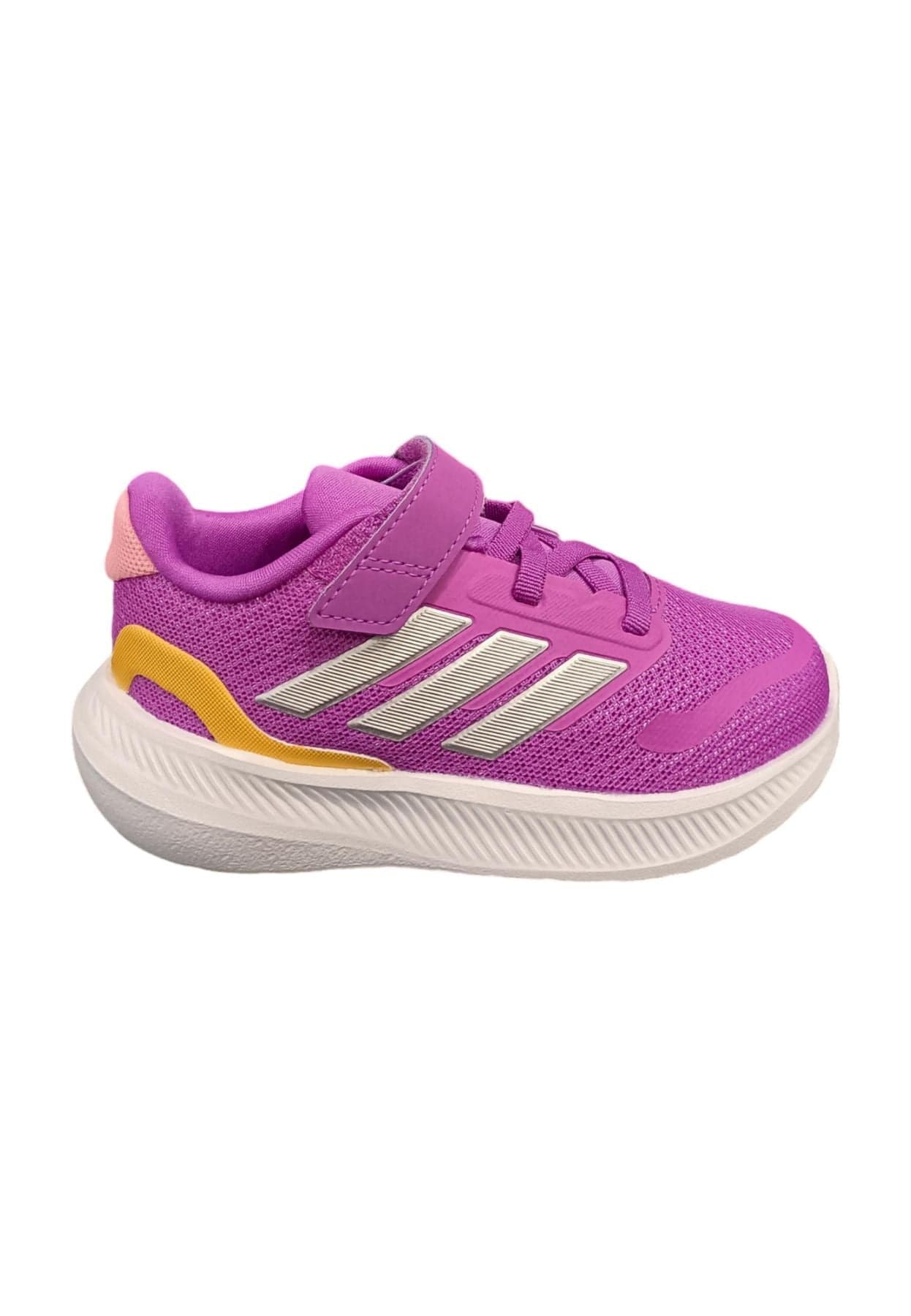 Scarpe sneakers Bambini e ragazzi adidas RUNFALCON  blue-bianco-giallo laccio elastico e velcro - 16
