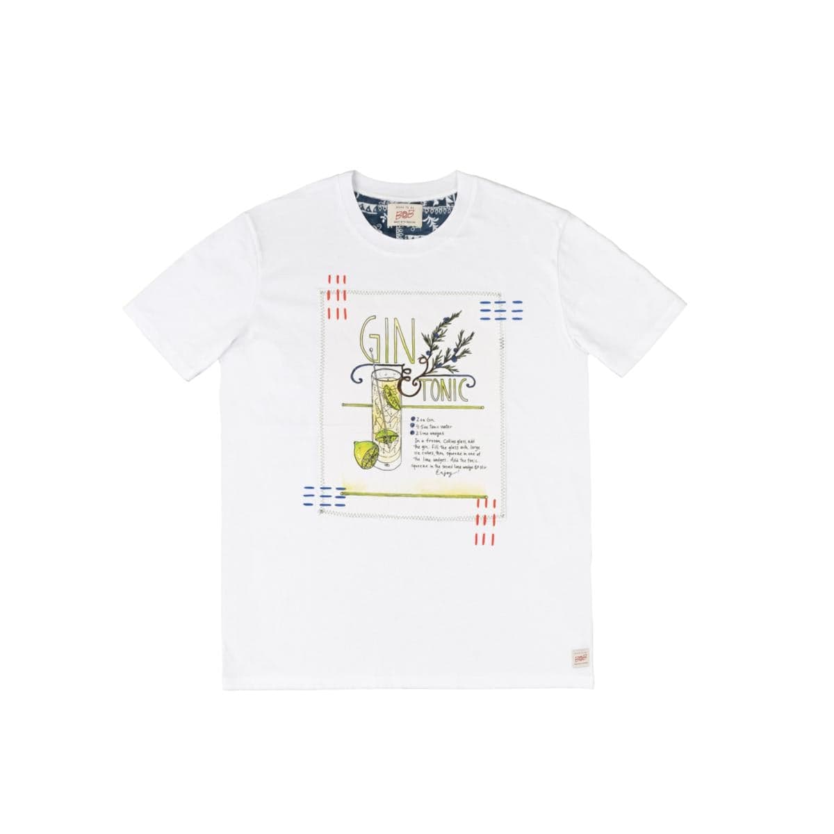Bob T-shirt uomo in cotone con stampa drink 100% cotone