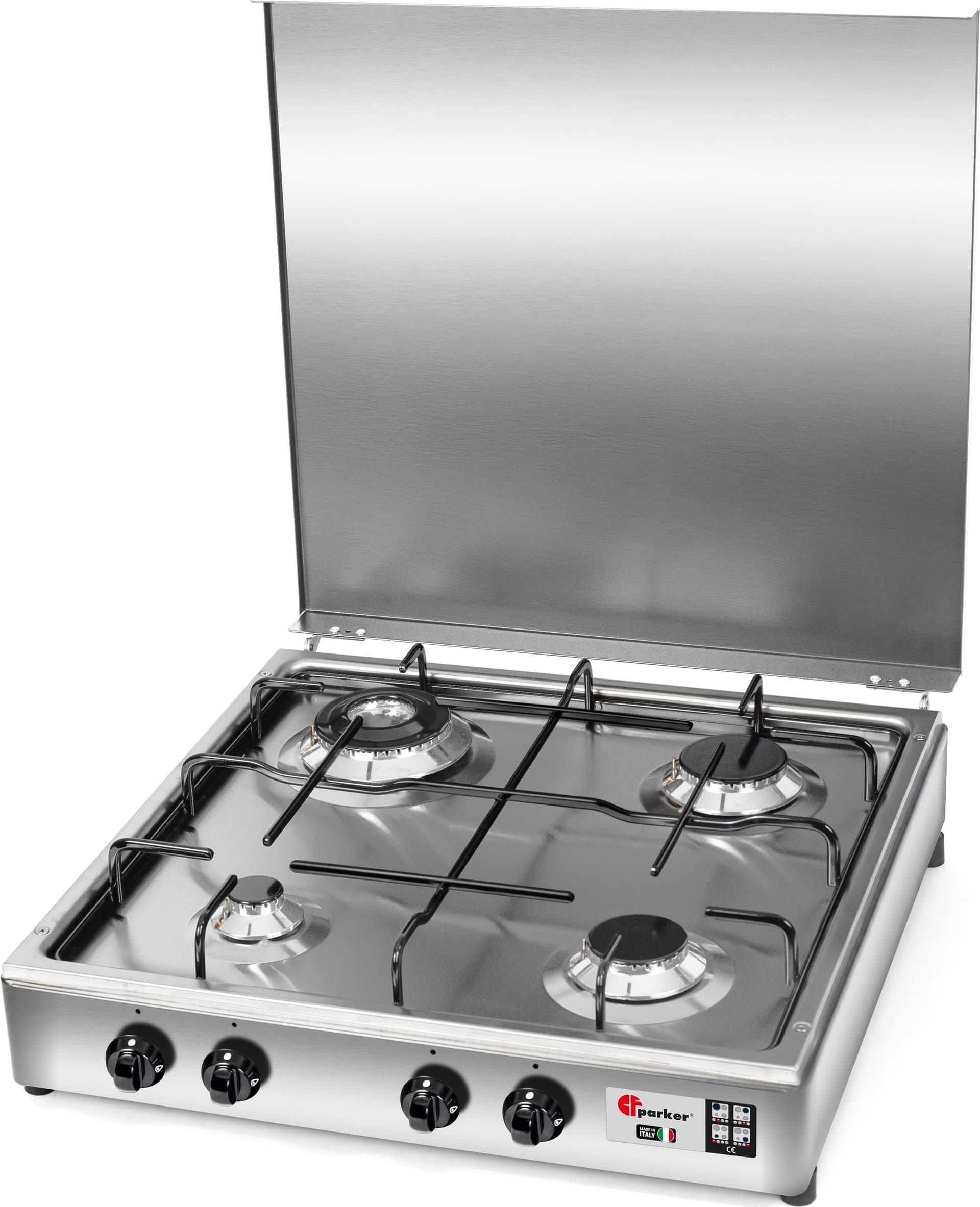 CFParker Fornello Cucina a Gas Gpl / Metano 4 Fuochi Valvola di Sicurezza Doppia Corona Acciaio Inox con Mobile Portabombola Grigio Grafite mod. 541ACCGPS/C in Autocategorizzazione Elettroccasione - Terlizzi, commercioVirtuoso.it