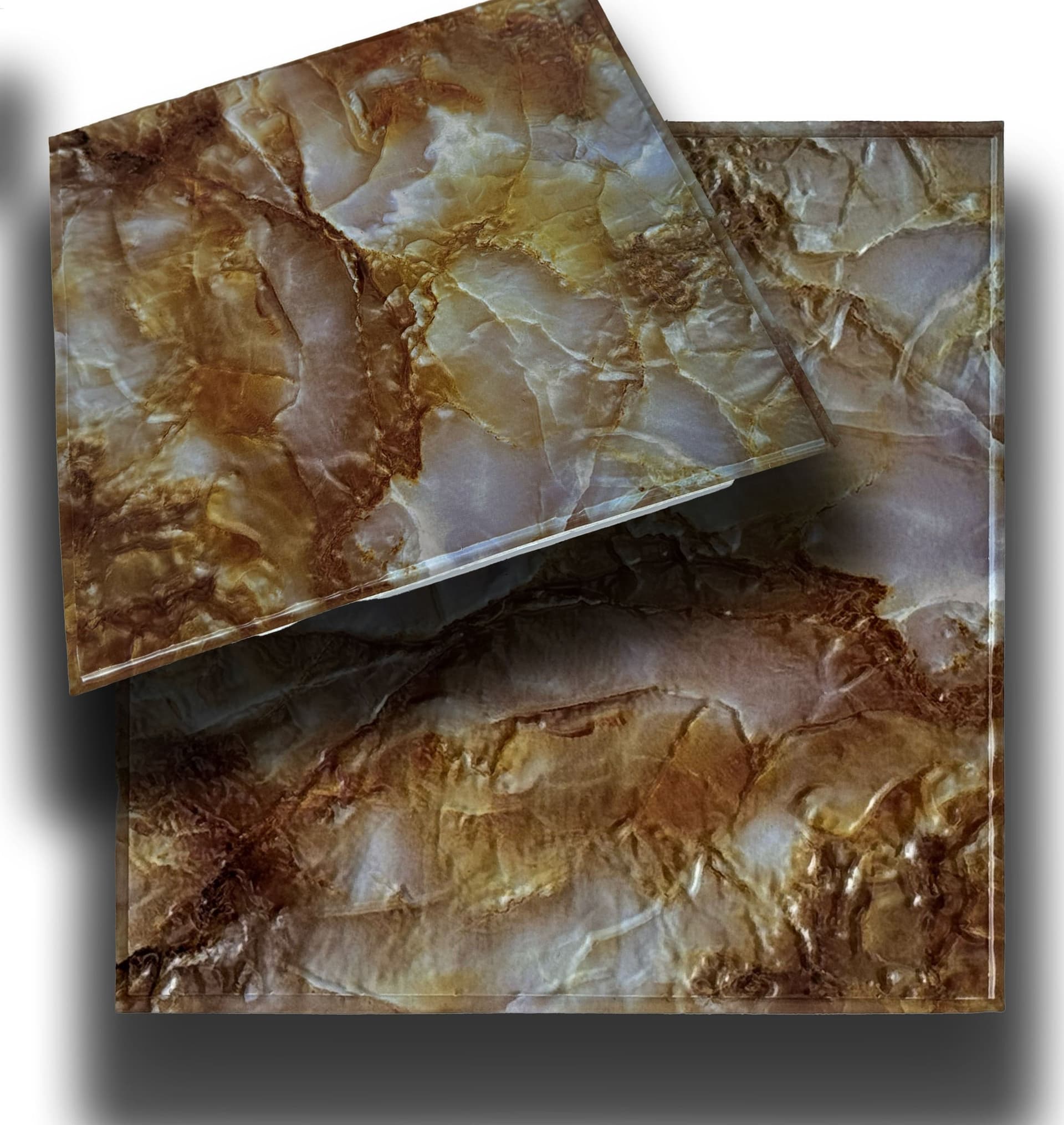 Piastrelle 3D a rilievo AUTOADESIVE in PVC 30x30cm Pietra, mattoni, marmo. Idrorepellenti - 16