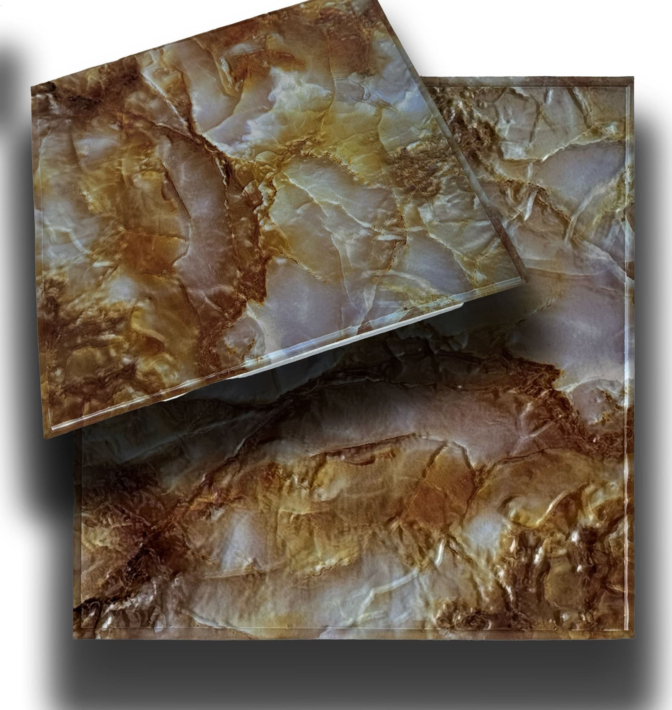 Piastrelle 3D a rilievo AUTOADESIVE in PVC 30x30cm Pietra, mattoni, marmo. Idrorepellenti - 16
