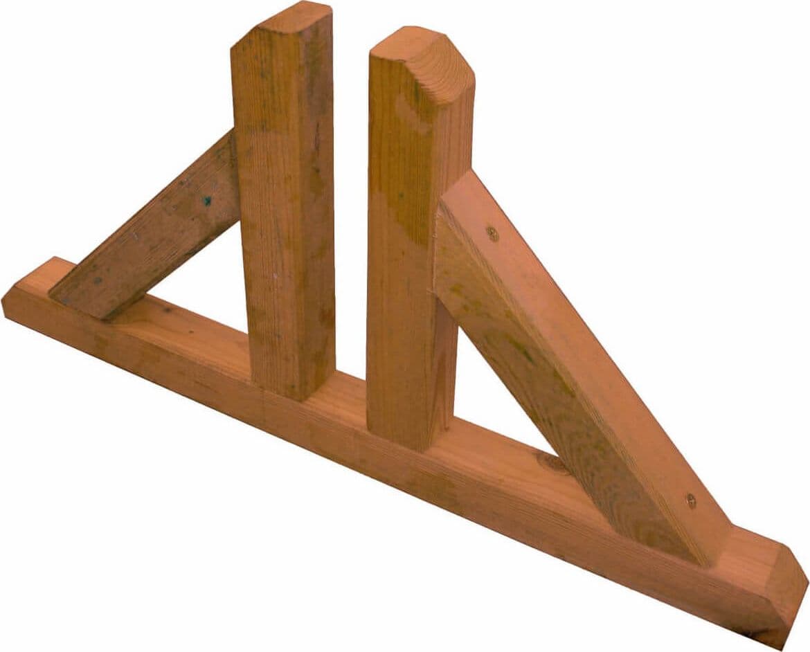 piedino doppio sostegno griglia 60x4,5x30 Marrone in Casette da giardino Milani Home - Dueville, commercioVirtuoso.it