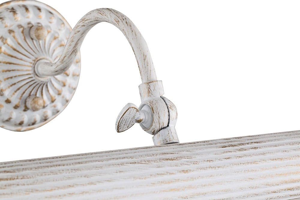 Applique Da Parete Classico Renoir Metallo Bianco 2 Luci E14 25W in Applique LuceArt - Montecorvino Pugliano, commercioVirtuoso.it