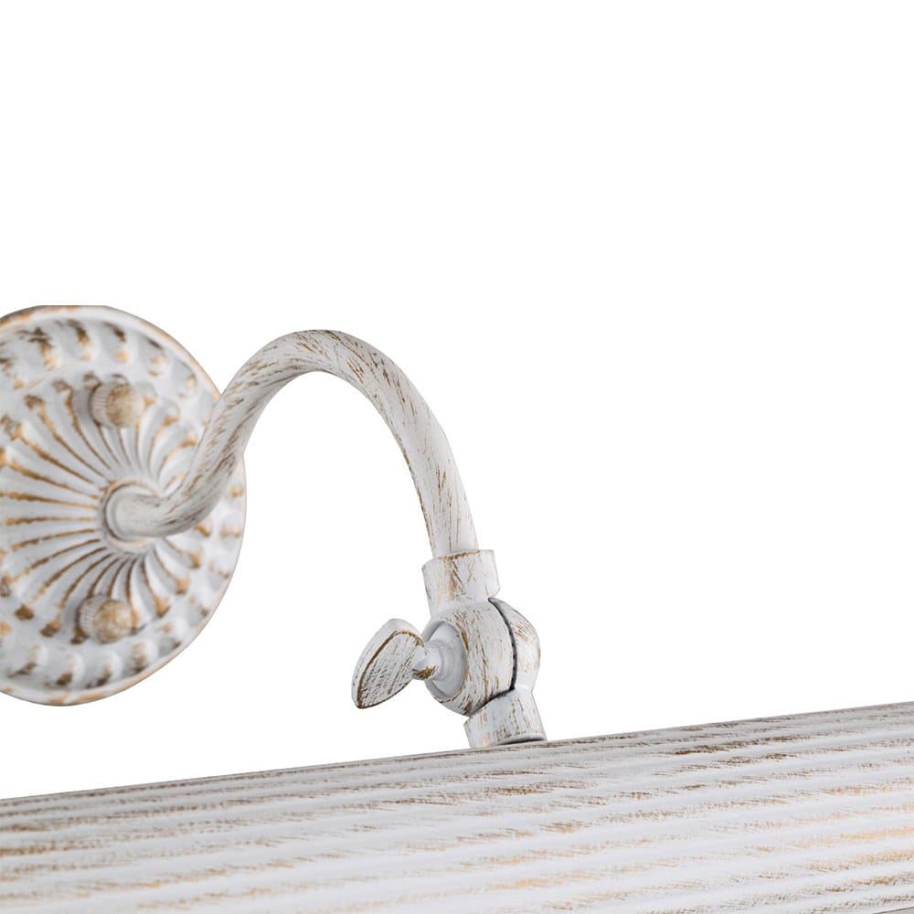 Applique Da Parete Classico Renoir Metallo Bianco 2 Luci E14 25W in Applique LuceArt - Montecorvino Pugliano, commercioVirtuoso.it