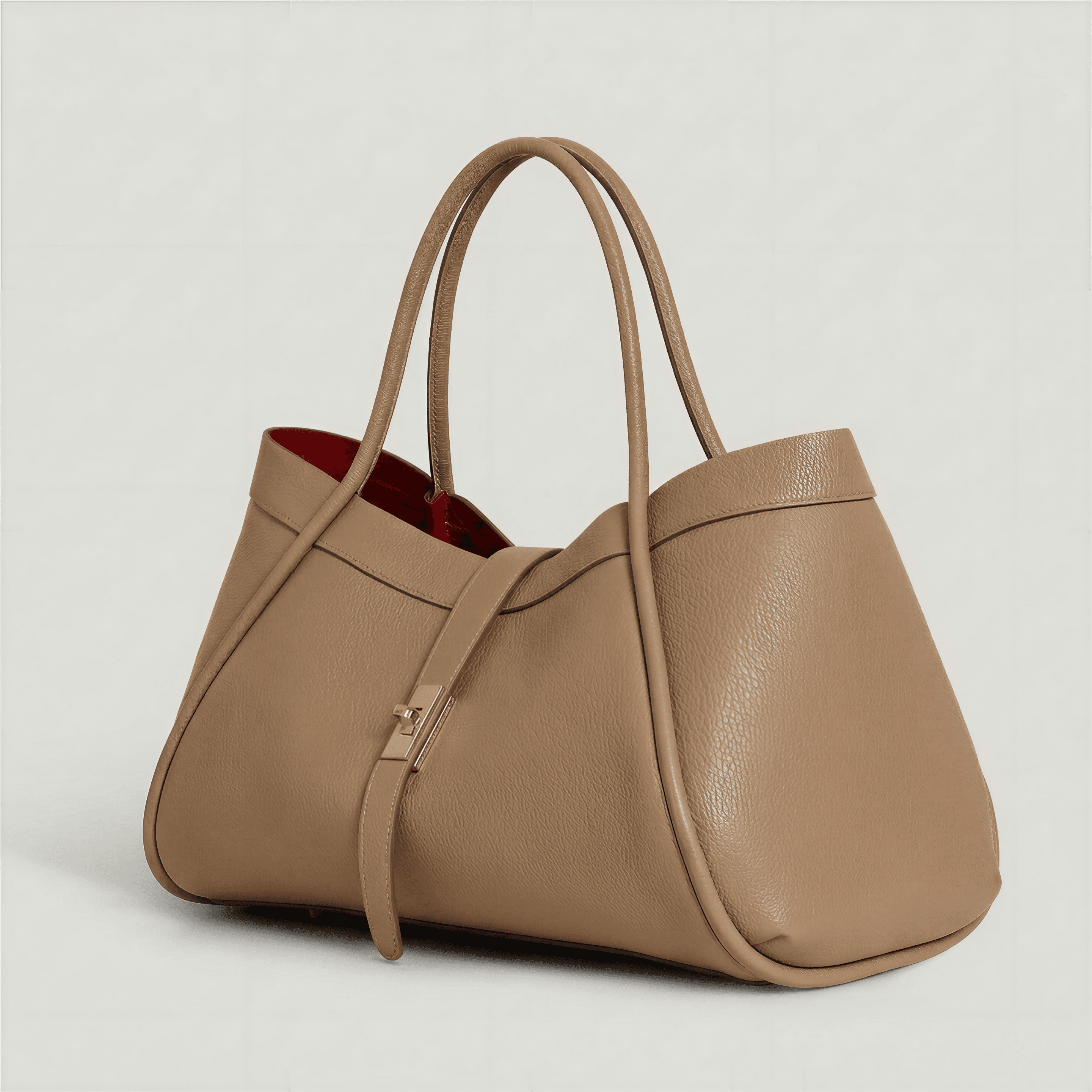 DOPPISASE Borsa tote in vera pelle Togo made in Italy 45x25x20 in Borse Tote Nanabags - Sesto Fiorentino, commercioVirtuoso.it