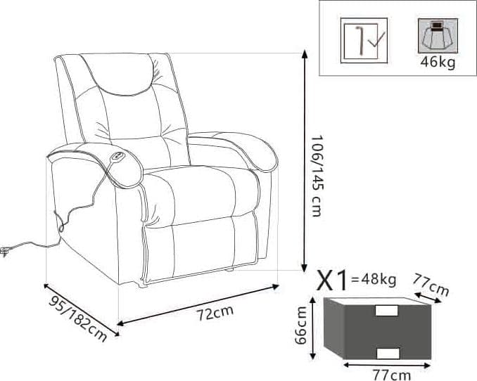 Relax - poltrona elettrica alzapersona Marrone in Poltrone relax et chaise longue Milani Home - Dueville, commercioVirtuoso.it