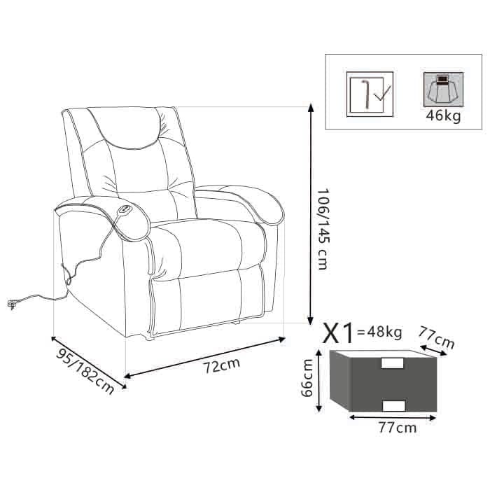 Relax - poltrona elettrica alzapersona Marrone in Poltrone relax et chaise longue Milani Home - Dueville, commercioVirtuoso.it