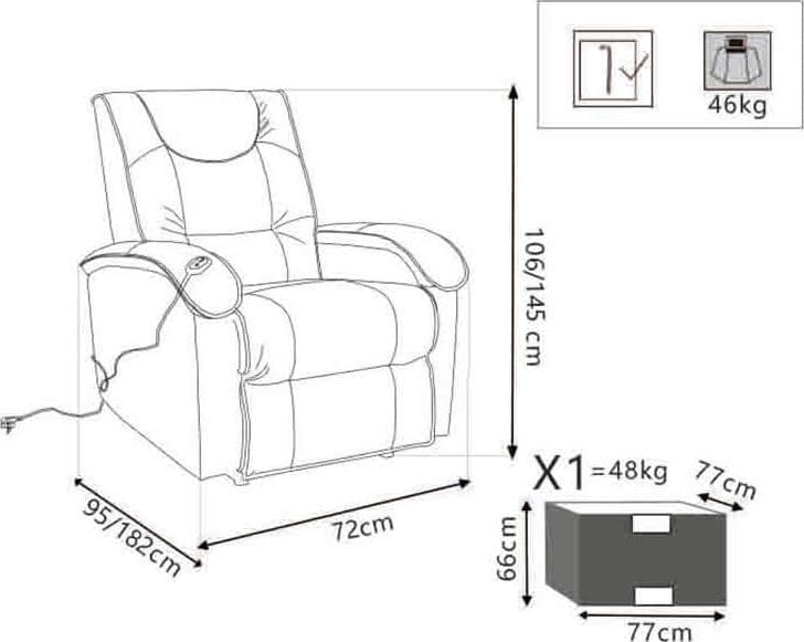 Chill - poltrona massaggiante alzapersona Marrone in Poltrone relax et chaise longue Milani Home - Dueville, commercioVirtuoso.it