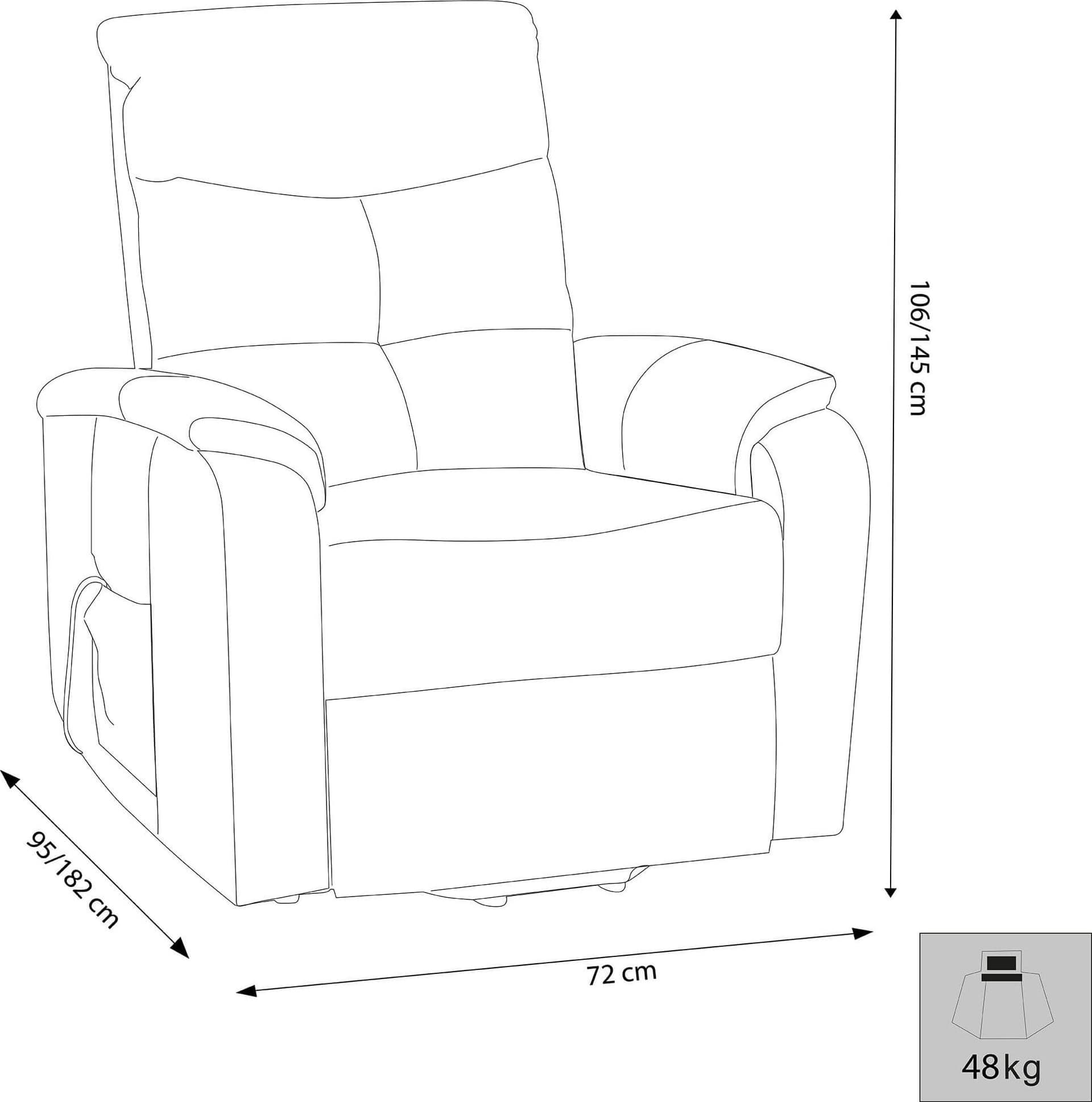 Relax - poltrona elettrica alzapersona Marrone in Poltrone relax et chaise longue Milani Home - Dueville, commercioVirtuoso.it