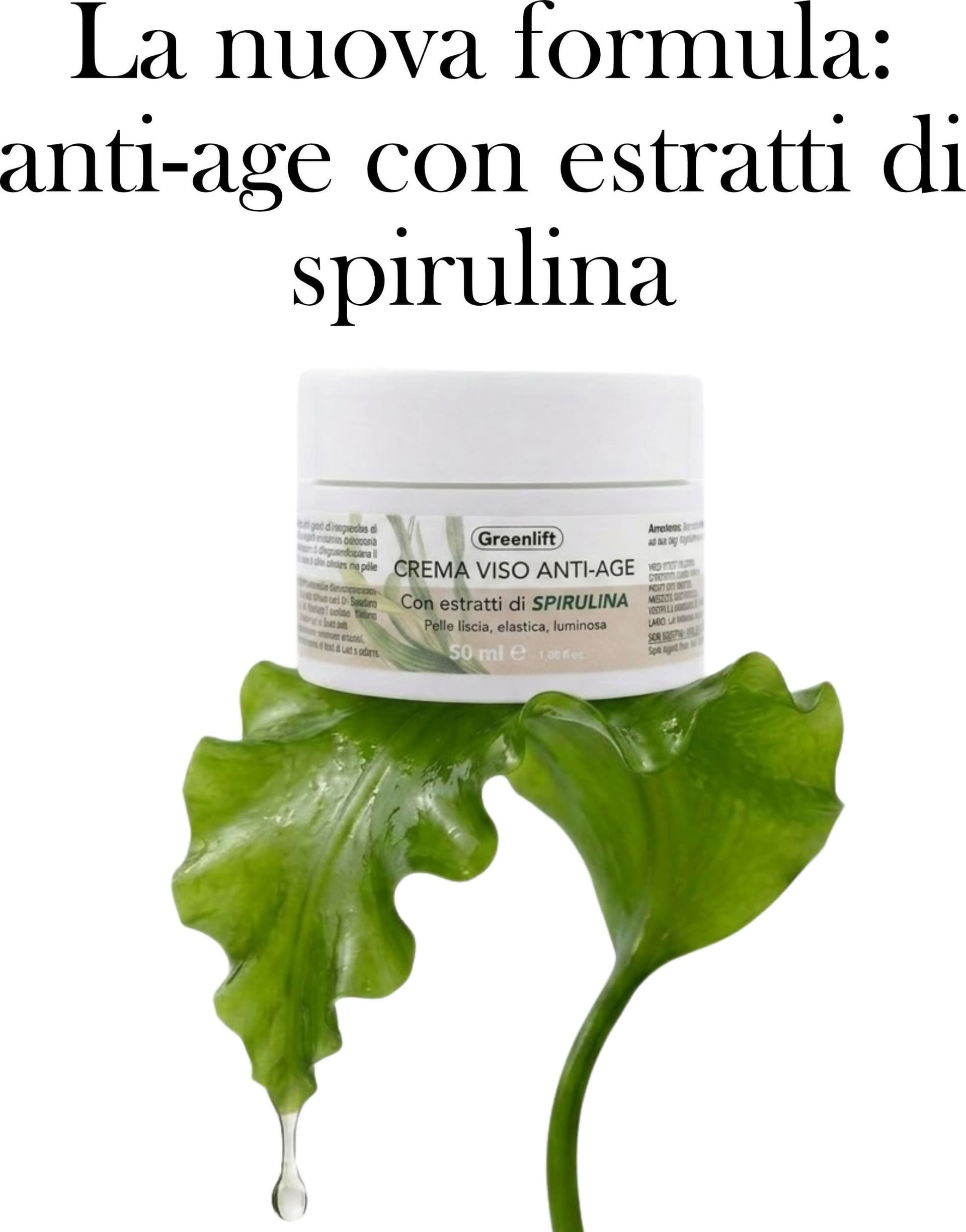 Crema Viso Anti-Age alla Spirulina – 50 ml – Trattamento Idratante e Nutriente per Pelle Liscia, Elastica e Luminosa – Senza Parabeni in Creme BasketGuru Italia - Palermo, commercioVirtuoso.it