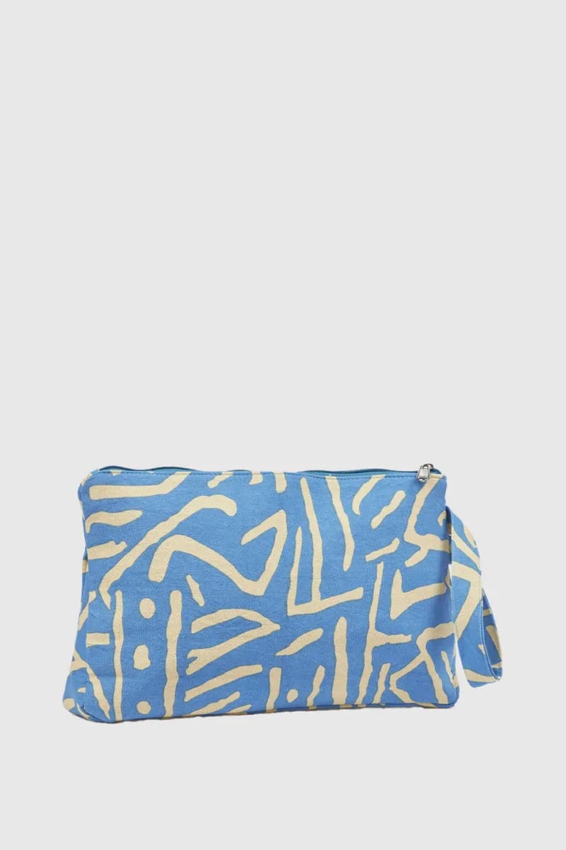 Pochette mare in cotone stampa astratta | Verde Fashion in prodotto You Store - Messina, commercioVirtuoso.it