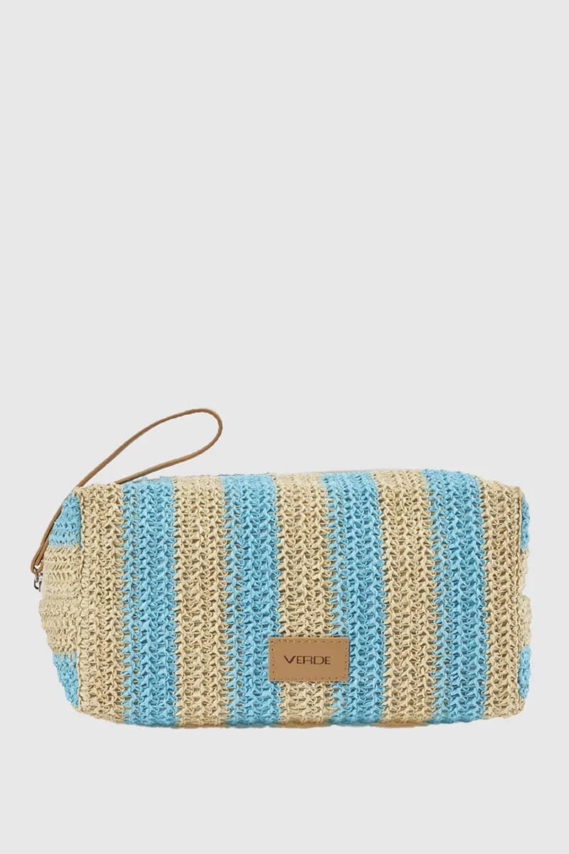 Pochette mare in paglia a righe | Verde Fashion in prodotto You Store - Messina, commercioVirtuoso.it