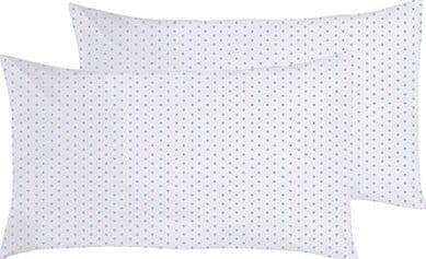 Set copripiumino federe bifaccia doubleface parure copripiumino stampa digitale 100% cotone Made in Italy POIS CELESTI SU BIANCO in Set copripiumini e federe Vanita di raso - Sesto San Giovanni, commercioVirtuoso.it