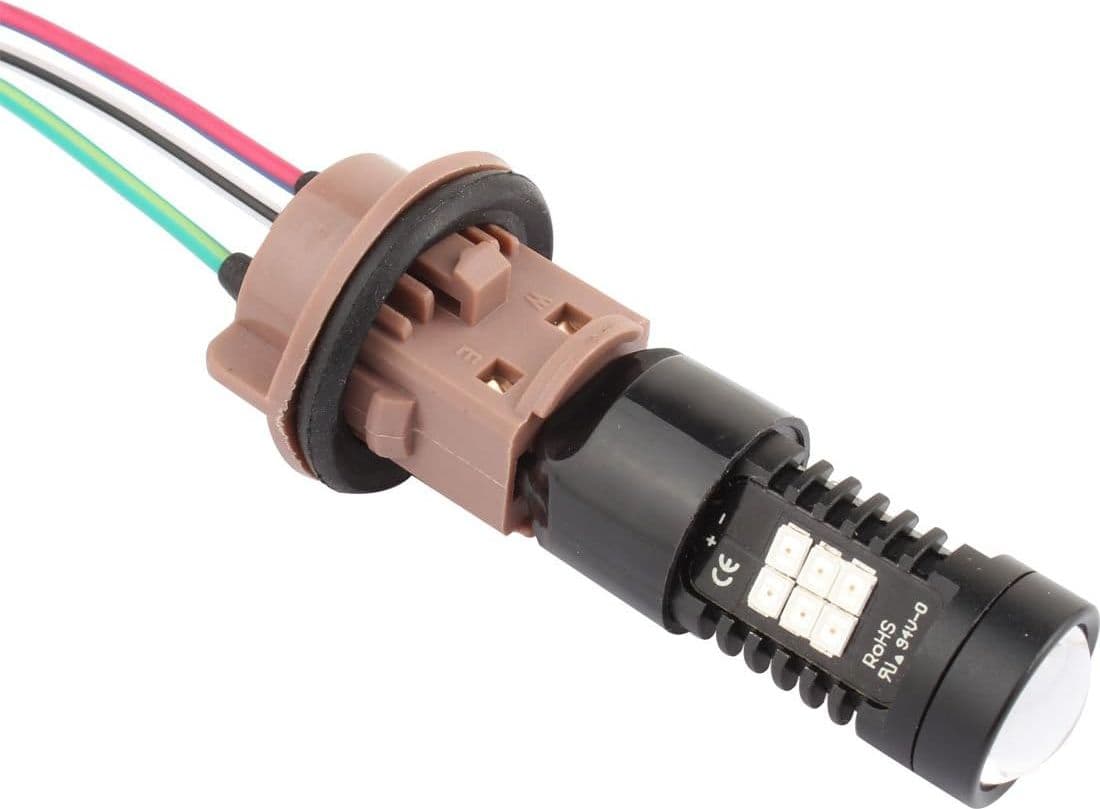 Portalampada Connettore T20 7443 W21/5 12V Ricambio Per Auto Compatibile Con Cablaggio in Kit cablaggi Solgeny - Besate, commercioVirtuoso.it