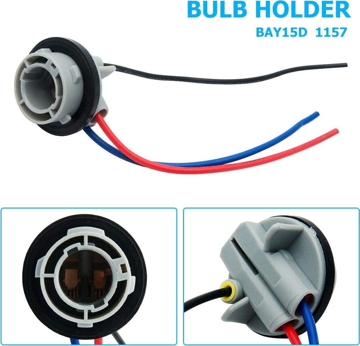 Ricambio Portalampada BAY15D P21/5W 12V Per Auto Cablaggio Compatibile Universale