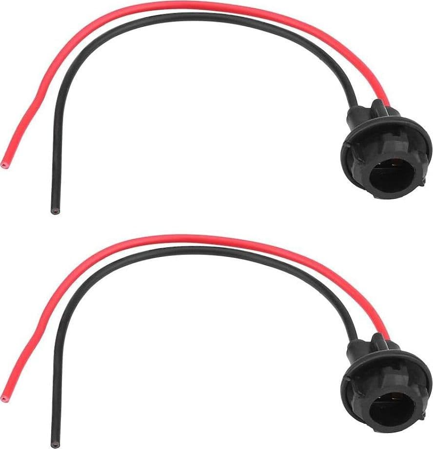 Supporto Cablaggio Portalampada T10 Tutto Vetro 5W 12V-24V Ricambio Gomma Auto Moto