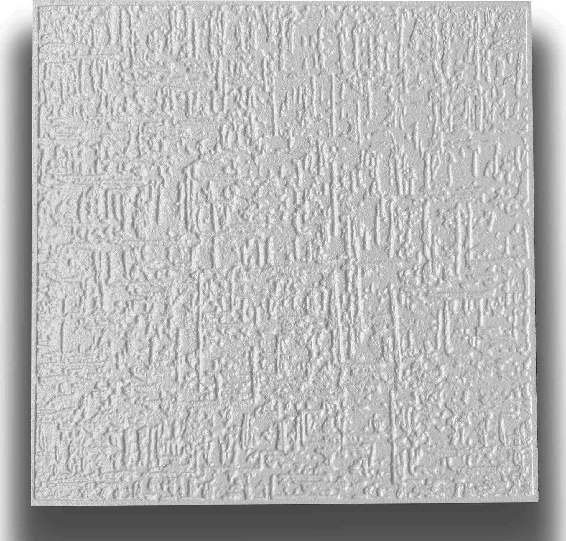 10 o 20mq (40 oppure 80 pezzi) di pannello decorativo a soffitto in polistirene compatto 50x50cm (spess. 1cm) PORTO - 4