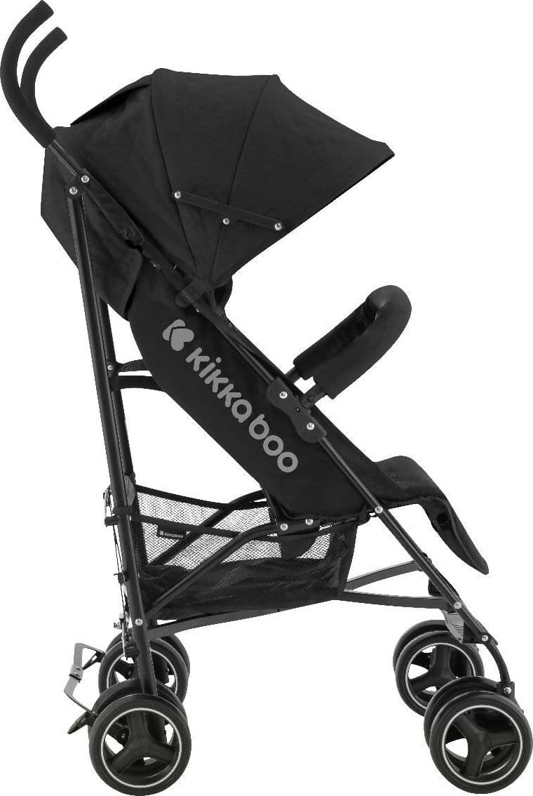KIKKABOO Passeggino BEETLE - Passeggino da viaggio omologato fino a 22 kg - Pieghevole, Leggero, Compatto, colore NERO - telaio in alluminio, Chiusura Compatta, Schienale Reclinabile e Regolabile, Poggiagambe in Passeggini compatti Sanitaria Gioia del Bimbo - Villa San Giovanni, commercioVirtuoso.it