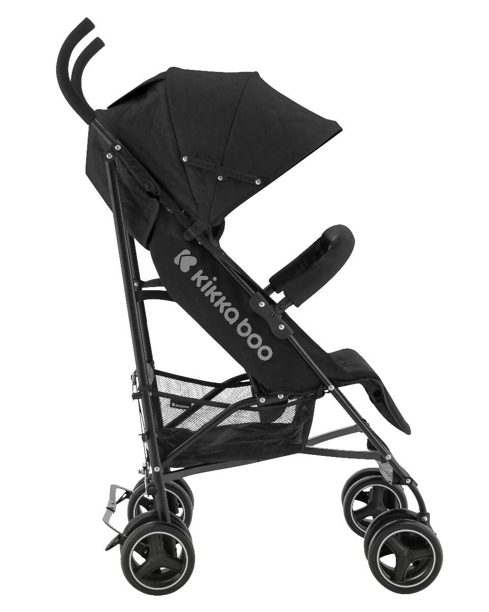 KIKKABOO Passeggino BEETLE - Passeggino da viaggio omologato fino a 22 kg - Pieghevole, Leggero, Compatto, colore NERO - telaio in alluminio, Chiusura Compatta, Schienale Reclinabile e Regolabile, Poggiagambe in Passeggini compatti Sanitaria Gioia del Bimbo - Villa San Giovanni, commercioVirtuoso.it