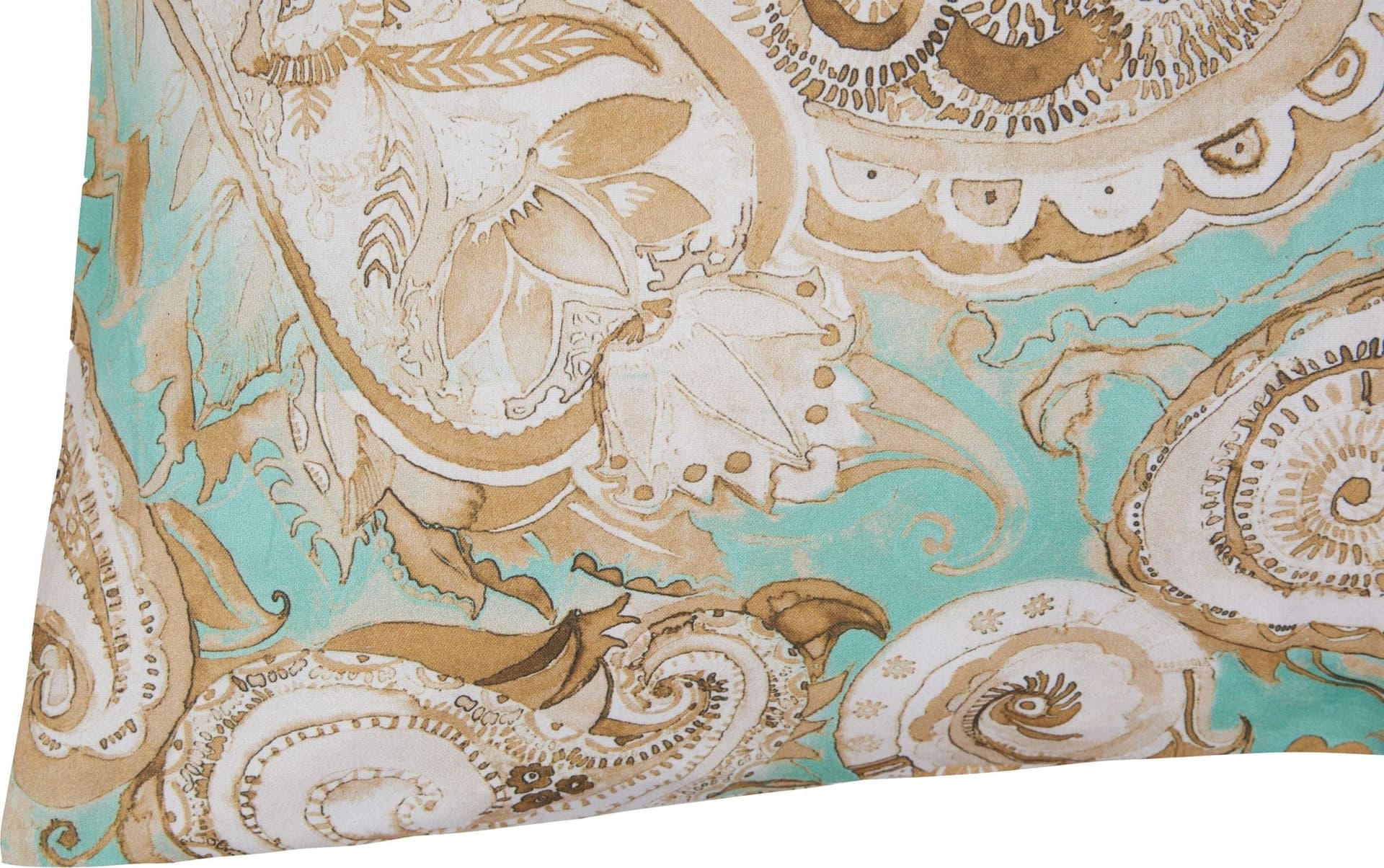 Set 2 federe coppia di federe stampa digitale 100% cotone Made in Italy PAISLEY VERDE in Federe Vanita di raso - Sesto San Giovanni, commercioVirtuoso.it