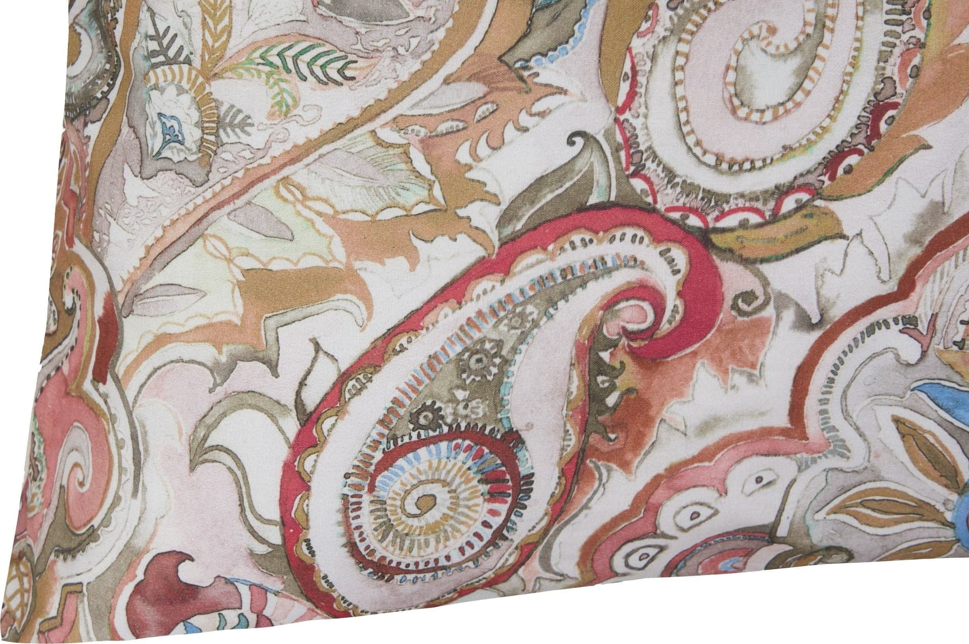 Set 2 federe coppia di federe stampa digitale 100% cotone Made in Italy PAISLEY DORATO in Federe Vanita di raso - Sesto San Giovanni, commercioVirtuoso.it