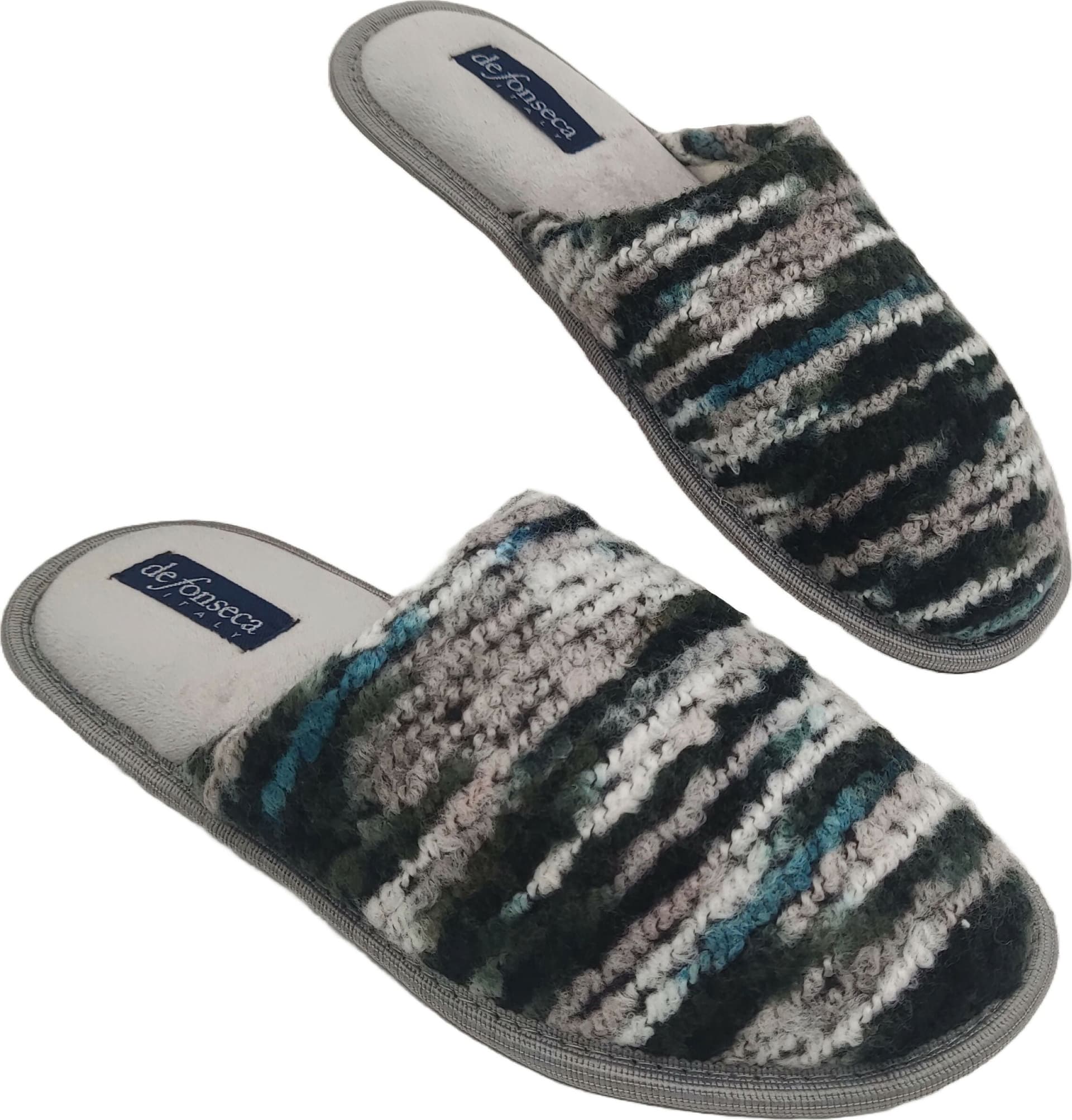 de fonseca Folk Meravigliose Ciabatte Artistiche da Donna, Pantofole Invernali in Cotone di Prima Scelta, Slippers Comode e Lavabili per Casa, Ultima Moda qualità