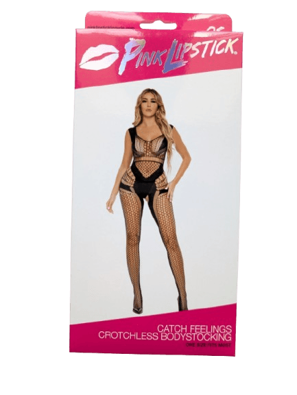 Sexy Tutina Premium aperto al cavallo Bodystocking Catsuit One size M/L nero in prodotto Erosdom - Palmi, commercioVirtuoso.it