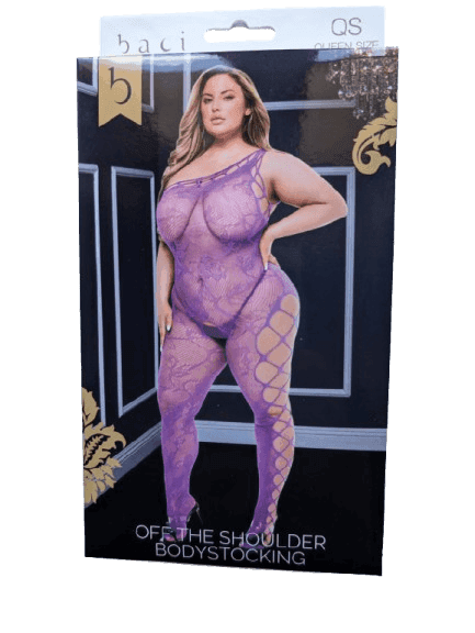 Sexy Tutina Premium Baci Bodystocking Viola Catsuit Queen SIZE XL 2XL 3 XL in prodotto Erosdom - Palmi, commercioVirtuoso.it