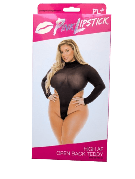 Lingerie Sexy Premium Teddy Nero Open Back Plus Size Body 2XL 3XL 4XL in prodotto Erosdom - Palmi, commercioVirtuoso.it