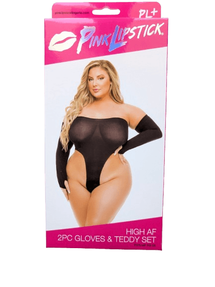 Premium Body & guanti Lingerie Sexy Teddy Nero Plus Size XL 2XL 3XL in prodotto Erosdom - Palmi, commercioVirtuoso.it