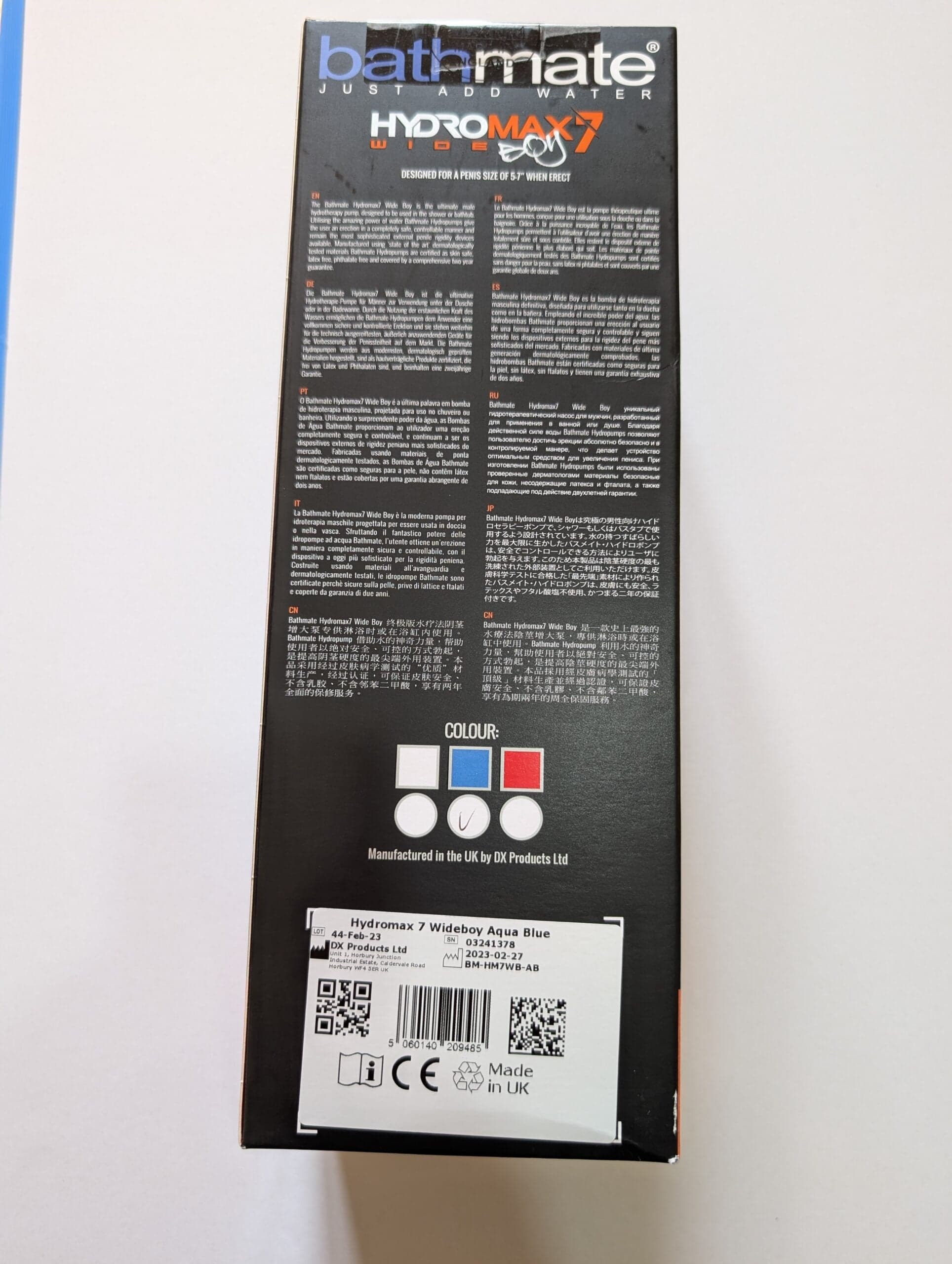 Pompa per il pene Bathmate Hydromax 7 wide boy allargamento potenziamento erezione in prodotto Erosdom - Palmi, commercioVirtuoso.it