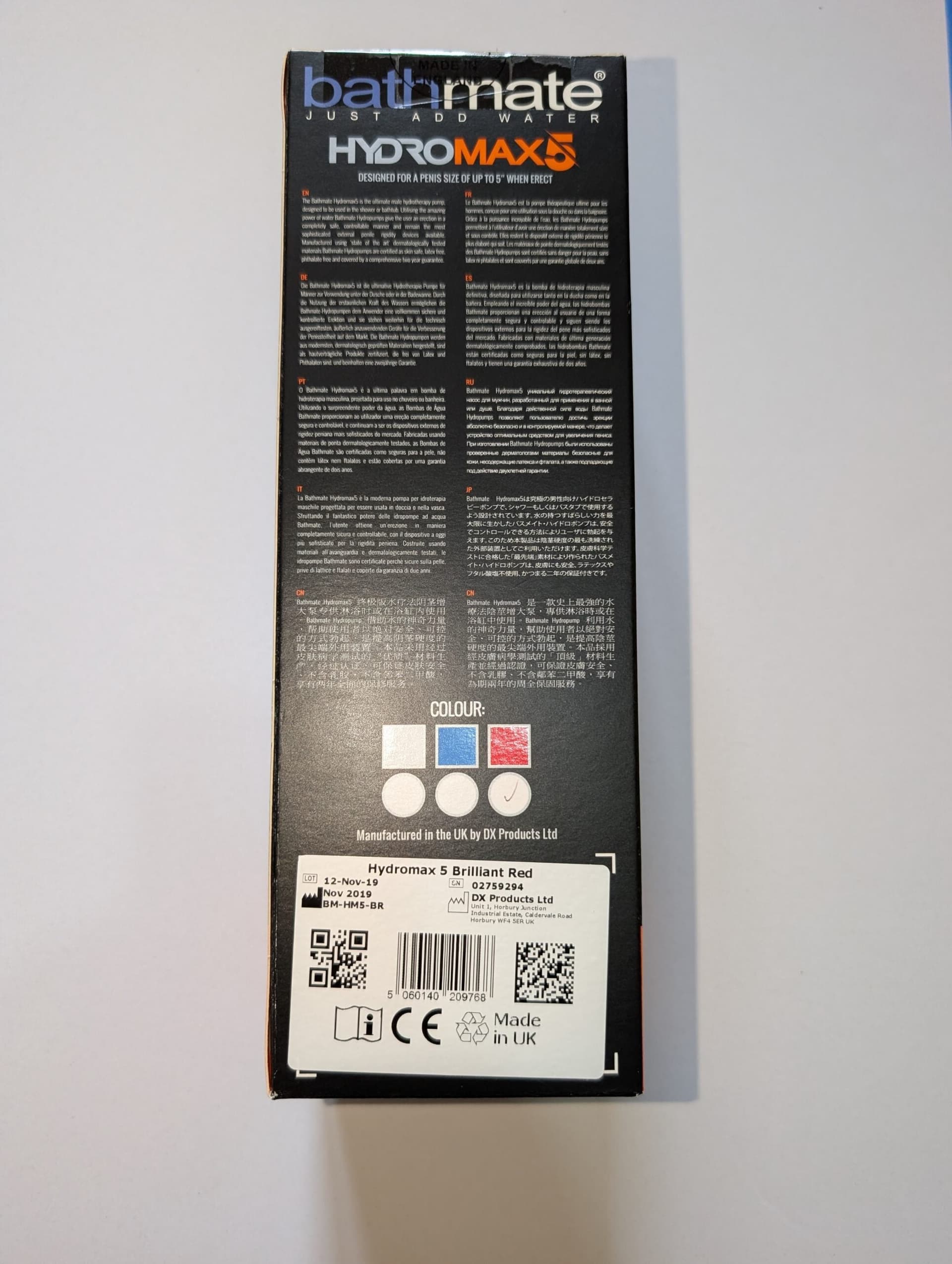 Pompa per il pene Bathmate Hydromax 5 allargamento potenziamento erezione rosso in prodotto Erosdom - Palmi, commercioVirtuoso.it
