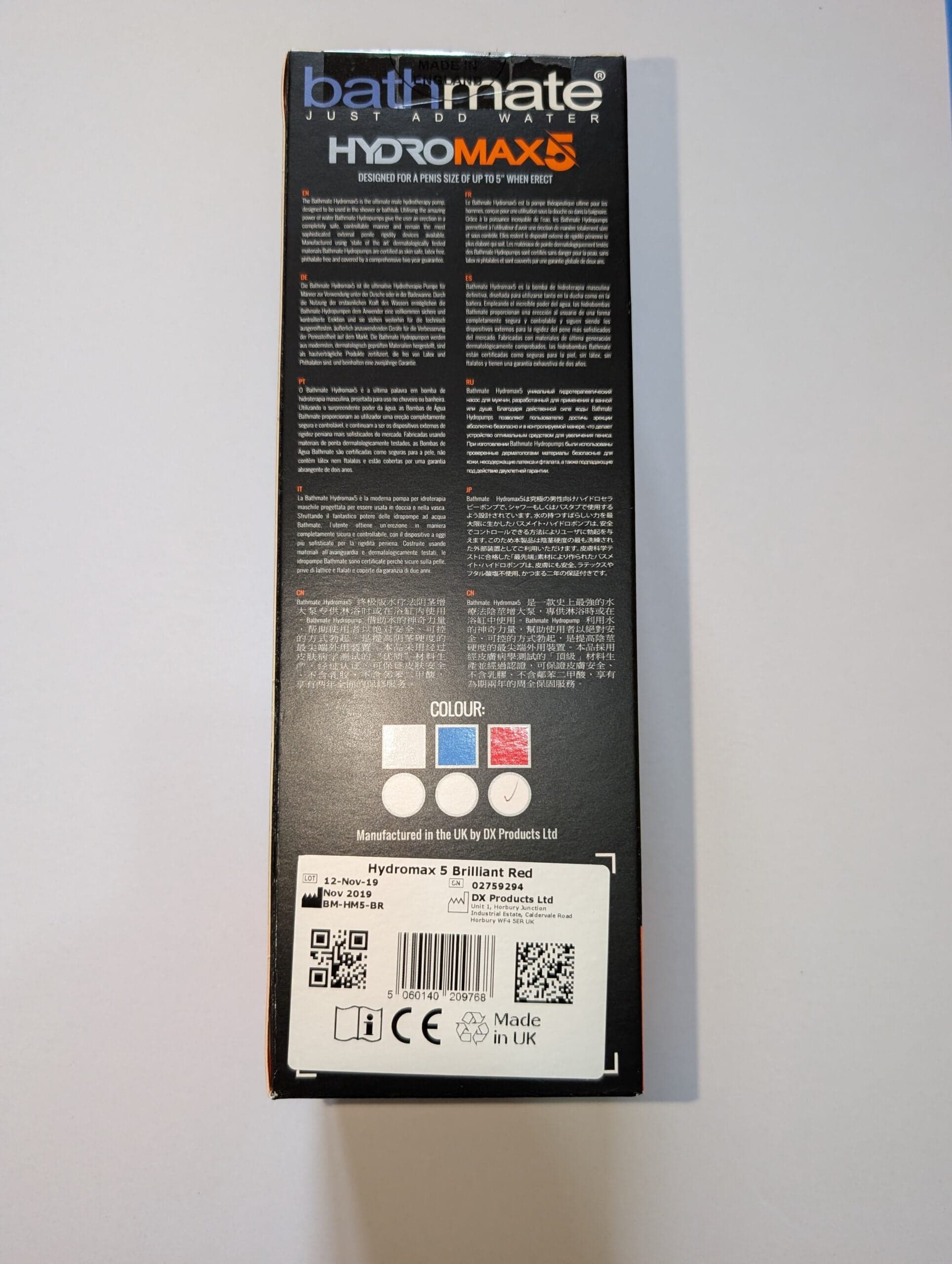 Pompa per il pene Bathmate Hydromax 5 allargamento potenziamento erezione rosso in prodotto Erosdom - Palmi, commercioVirtuoso.it