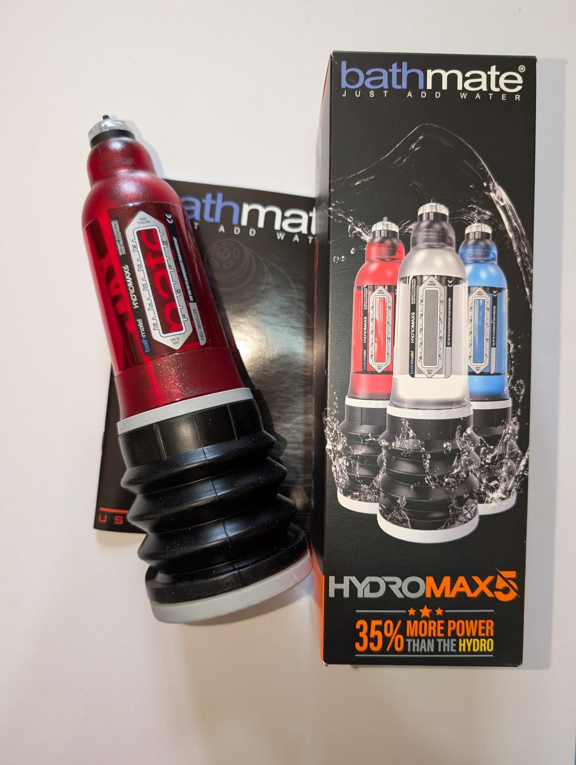 Pompa per il pene Bathmate Hydromax 5 allargamento potenziamento erezione rosso in prodotto Erosdom - Palmi, commercioVirtuoso.it