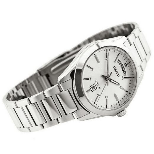 Orologio Casio per uomo,MTP-1370D-7A1, quadrante bianco con segna data e giorno della settimana, movimento al quarzo in Orologi da polso Loweconomy - Marineo, commercioVirtuoso.it