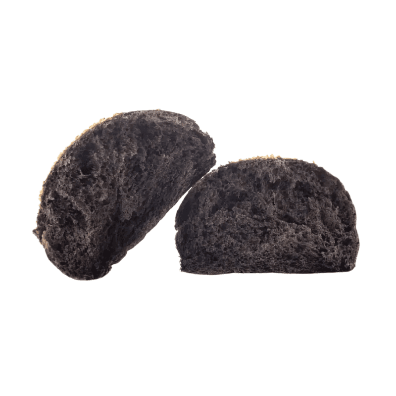 Panino Black Burger Bun Carbone e Semi di Sesamo 75g in Mandorle Tesori Di Sicilia - Nicosia, commercioVirtuoso.it