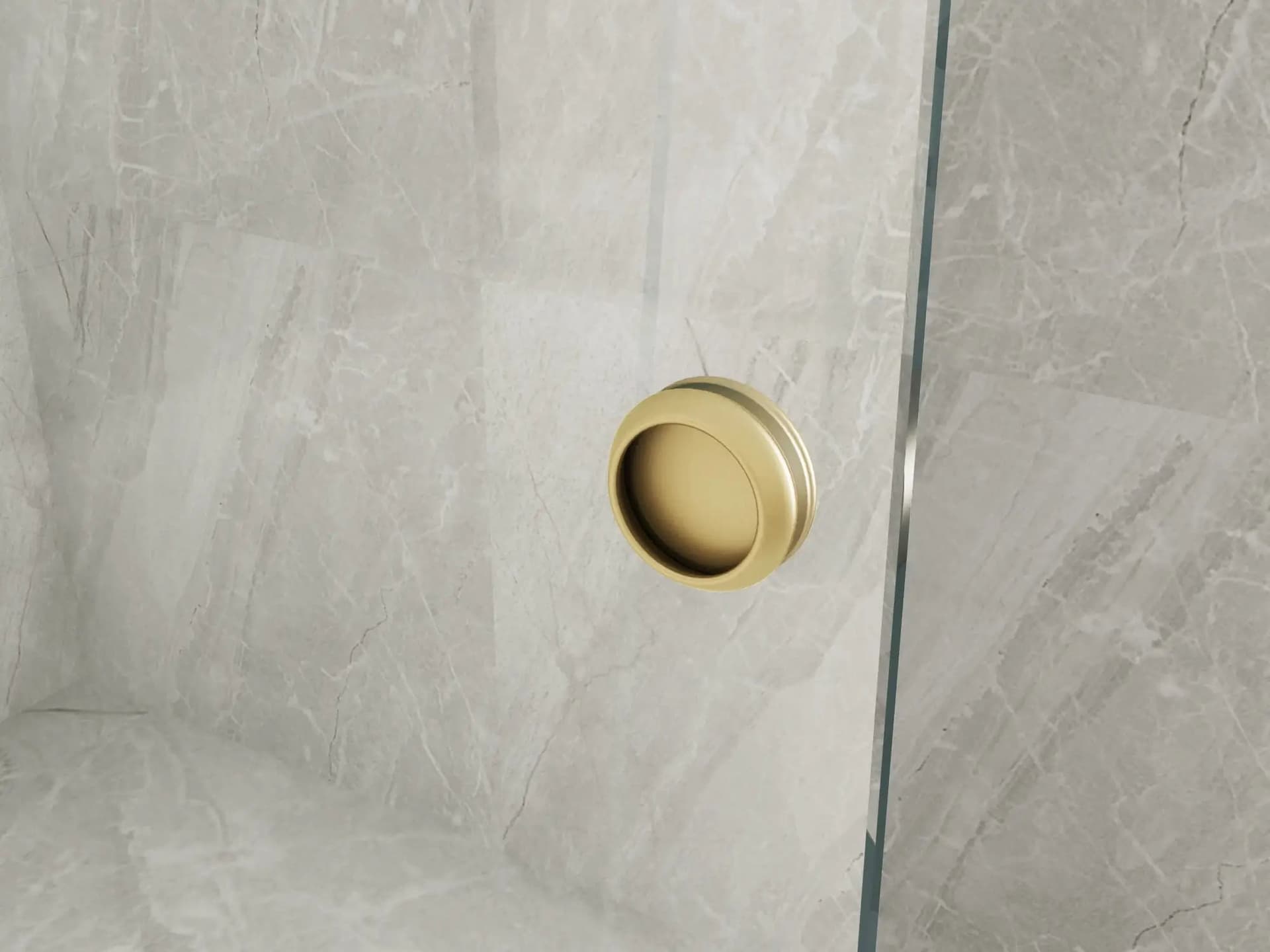Parete Doccia Walk-In Scorrevole Profili Oro 8mm H195cm in Box doccia Shopbagno.it - Roma, commercioVirtuoso.it