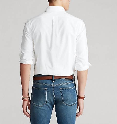 Camicia Uomo Polo Ralph Lauren Camicia Casual Slim Fit Aderente In Oxford In Cotone Collo Button Down Logo Pony Ralph Lauren Ricamato in Camicie casual Euforia - Bronte, commercioVirtuoso.it