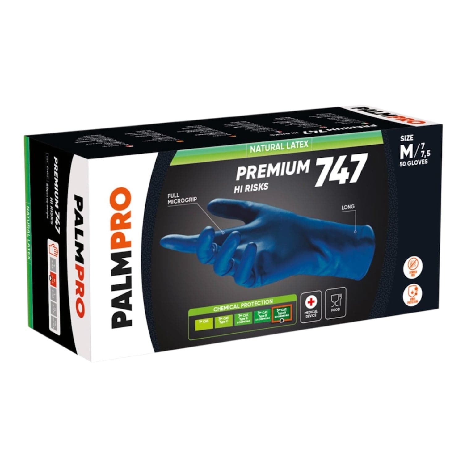 Guanti Monouso Lattice PALMPRO PREMIUM 747 Hi Risks Box 50 pz. Blu IcoGuanti in Autocategorizzazione Taliachicce.it - Milazzo, commercioVirtuoso.it