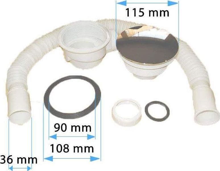 Sifone e Piletta Di Scarico Per Piatto Doccia